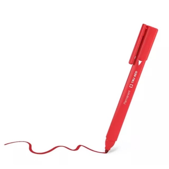COPY - TRU RED™ Retractable Quick Dry Gel Pens, Medium Point, 0.7mm, Red, Dozen… - Picture 4 of 5